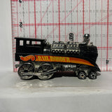 Black Rail Rodder Train Engine Hot Wheels Diecast Car
