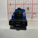 Blue Pull Back Train Engine #1015 Unbranded Diecast Car