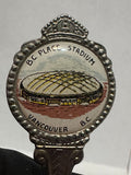 BC Place Stadium Vancouver BC Silver Plated British Columbia Souvenir Spoon