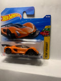 Orange Czinger 21C Peak Pursuit JBB31 N521 2024 Short Card Hot Wheels Diecast Car