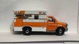 Orange Ambulance Ford E-350 2009 MB771 Matchbox Diecast Car