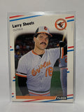# 572 Larry Sheets  Baltimore Orioles 1988 Fleer Baseball Cards