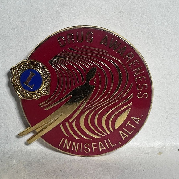 Drug Awareness Innifail Alta Lions Club  Lapel Pin