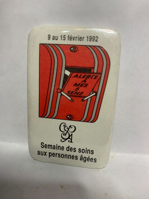 Semaine des soins aux personnes agees  Button Pinback