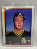 # 236 Craig Paqutte  Oakland Athletics 1991 Bowman Baseball card