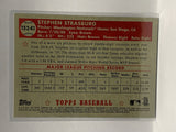 # T52-41 Stephen Strasburg Redux Washington Nationals 2021 Topps Series One Baseball Cards