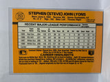 # 253 Steve Lyons  Chicago White Sox 1989 Donruss Baseball Cards