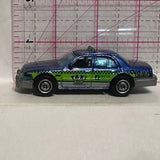 Blue Taxi 2006 Ford Crown Victoria 2005 Matchbox Diecast Car