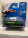 Green Porsche Taycan Turbo S Fresh Metal 2018 Short Card Maisto Diecast Car