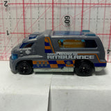 Grey Rapid Response Ambulance  HCW35 2021 Hot Wheels Emergency Diecast Car