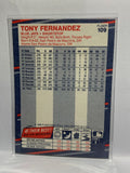 # 109 Tony Fernandez  Toronto Blue Jays 1988 Fleer Baseball Cards