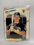 # 233 Mike LaValliere  Pittsburgh Pirates 1988 Fleer Baseball Cards