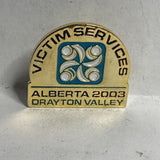 Victim Services Alberta 2003 Drayton Valley Logo  Lapel Pin