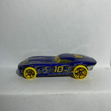 Blue Fast Felion Volcano Circuit Hot Wheels Diecast Car