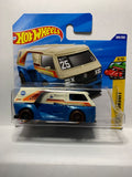 White Blue VW T3 Custom Peeak Pursuit JBB21 N521 2024 Short Card Hot Wheels Diecast Car