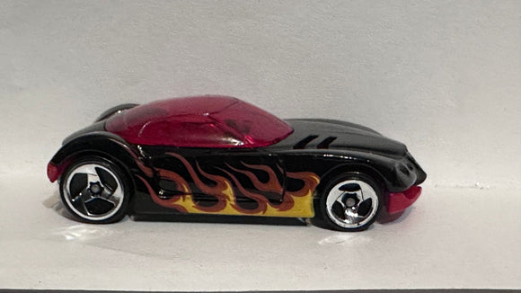 Black Flames Golden Arrow ©2002 Hot Wheels Diecast Car