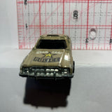 Cream Color Racers Dodge Monaco Police Taxi 1977 Hot Wheels Diecast Car