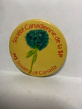 Societe Canadienne de la Sp Flower MS Society of Canada  Button Pinback