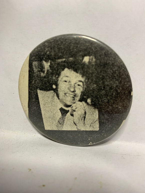 Photo of Man Black & White  Button Pinback