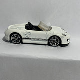 White Porsche Boxster Syder Hot Wheels Diecast Car