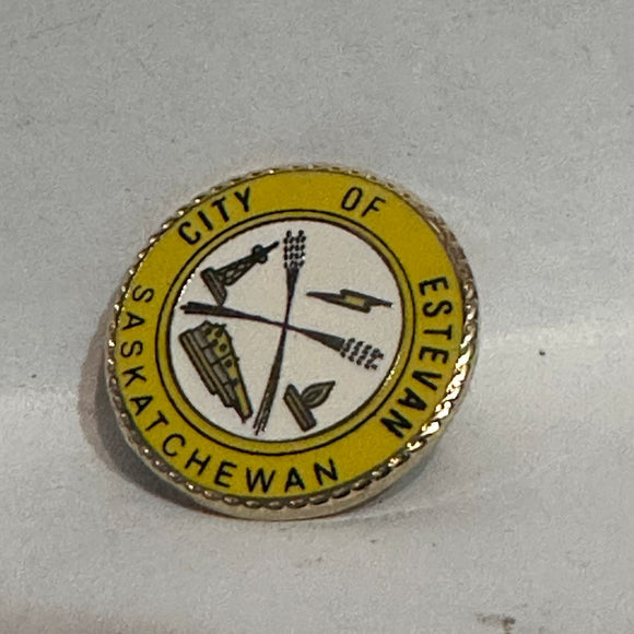 City of Estevan Saskatchewan Logo  Lapel Pin