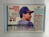 # 217 Junior Felix  Los Angeles Angels 1992 Donruss Baseball Cards