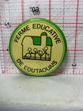 Ferme Educative De L'Outoouair Logo  Button Pinback