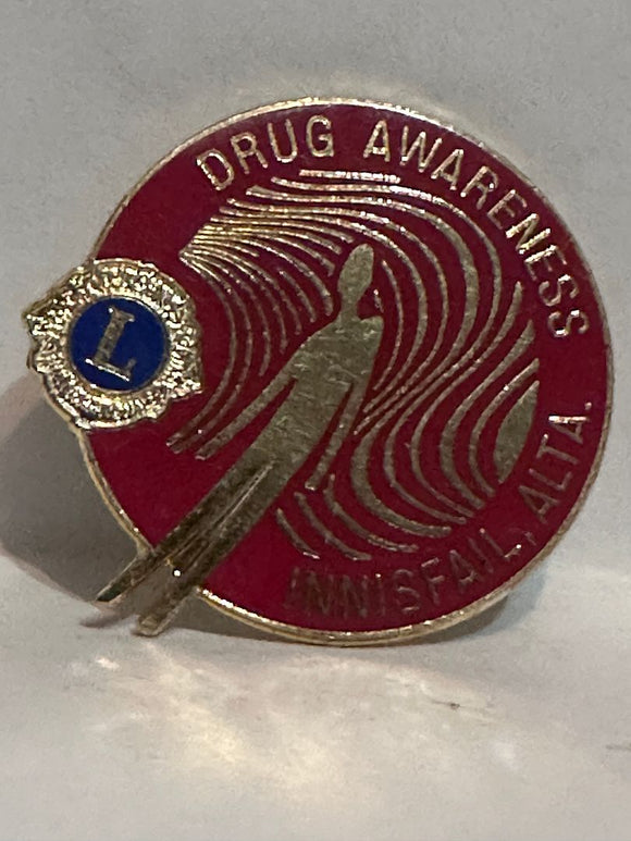 Drug Awareness Innifail Alta Lions Club  Lapel Pin