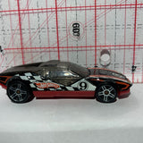 Black #9 La Fasta Track Stars Hot Wheels Diecast Car