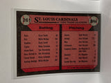 # 261 Team Leaders  St Louis Cardinals 1989 Topps Baseball Cards