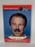 # 677 Tom Watt League Coach Toronto Maple Leafs 90-91 Pro Set Hockey Cards
