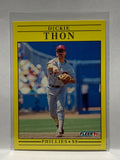 # 412 Dickie Thon  Philadelphia Phillies 1991 Fleer Baseball card