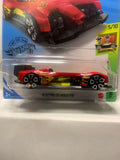 Red Electro Silhouette  HW Exotics GHF45 M7C6 2018 Long Card Hot Wheels Diecast Car