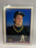 # 238 Dana Allison  Oakland Athletics 1991 Bowman Baseball card