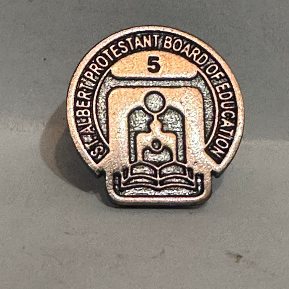St Albert Protestant Board of Education 5 Logo  Lapel Pin