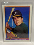 # 232 Scott Hemond  Oakland Athletics 1991 Bowman Baseball card