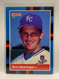 # 96 Bret Saberhagen  Kansas City Royals 1988 Donruss Baseball card
