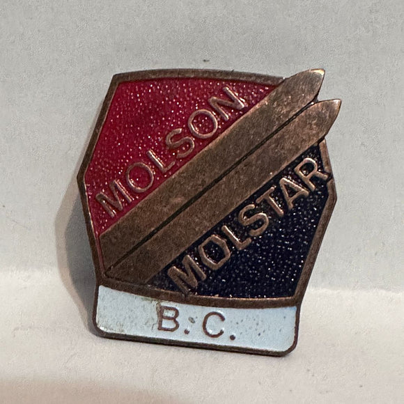 Molson Molstar BC Skiing  Lapel Pin
