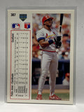 # 387 Felix Jose  St Louis Cardinals 1991 UD Baseball Cards