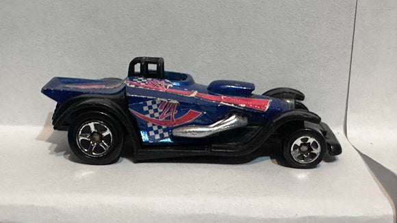 Blue Super Comp Dragster 2001 Mcdonalds Hot Wheels Diecast Car