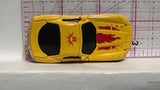 Yellow #88 Flames Racer Unbranded Diecast Car