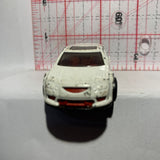 White Audacious Vazing Hot Wheels Diecast Car