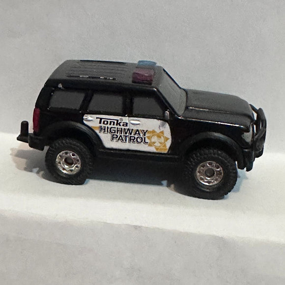 Black Tonka Highway Patrol Police Bronco 2014 Hasbro Diecast Car