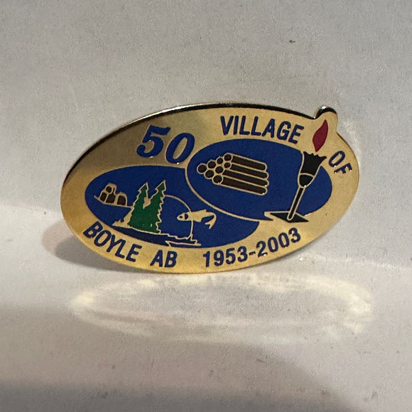 Village of Boyle AB 50th 1953 03  Lapel Pin