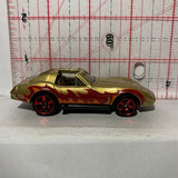 Gold Flames Chevrolet Corvette T-Top Coffee Cruisers III Matchbox Diecast Car