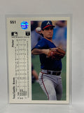 # 551 Tony Castillo  Atlanta Braves 1990 UD Baseball Cards