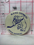 M.A.H.G. Gatineau Arena Baribeau Hockey Bear Mascot  Button Pinback