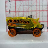 Yellow Aero Pod X-Raycers Hot Wheels Diecast Car