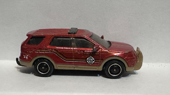 Orange Fire Chief 2016 Ford Interceptor Utility FYP34 MB1179 2018 Matchbox Diecast Car