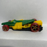 Green Yellow Croc Rod R1183 Dino Riders Hot Wheels Diecast Car